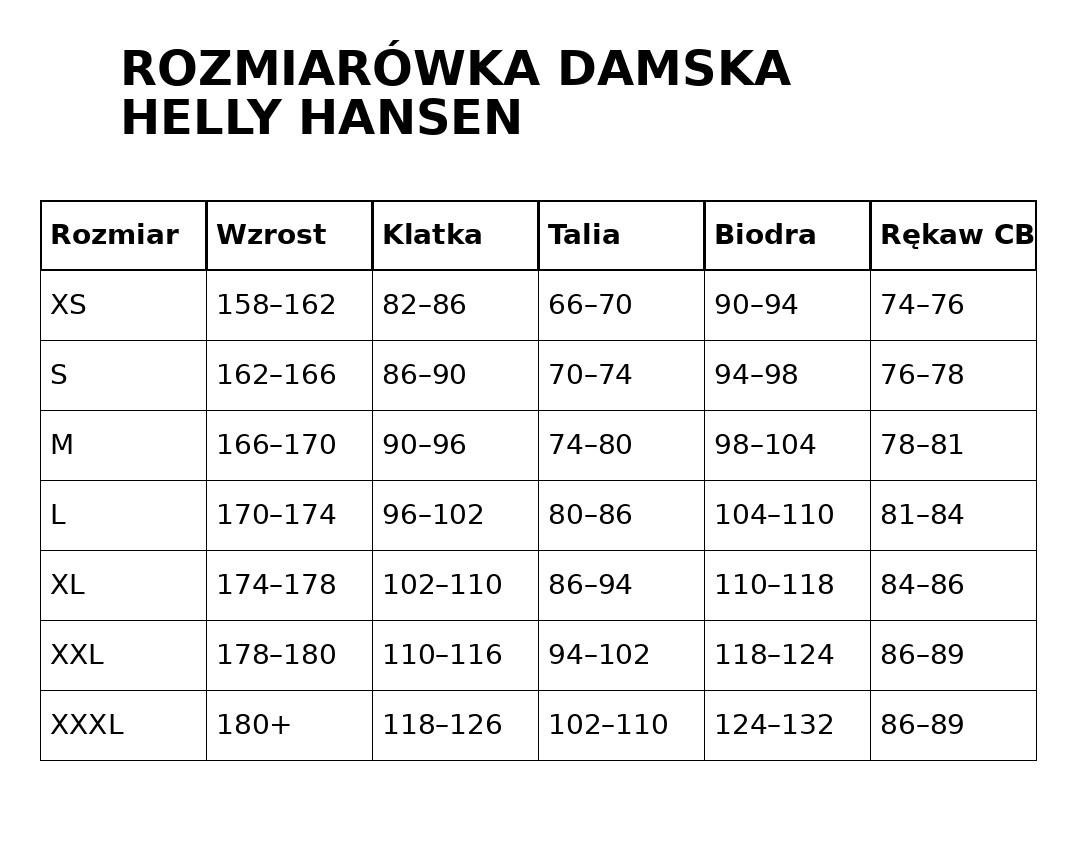 KURTKA HELLY HANSEN W CREW HOODED MIDLAYER JKT 2.0 34447 001 Rozmiarowka_damska_Helly_Hansen