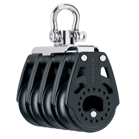Blok poczwórny 40mm Carbo - krętlik 2654