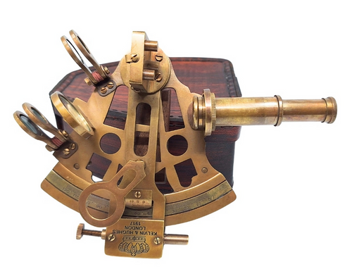 SEKSTANT MOSIĘŻNY W SKÓRZANYM ETUI NSLB72/4 