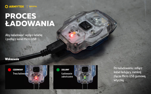  LATARKA WIELOFUNKCYJNA ARMYTEK CRYSTAL BLUE F07001B