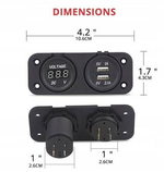 ŁADOWARKA USB Z WOLTOMIERZEM AD5-2013/4010