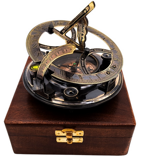 KOMPAS MOSIĘŻNY Z ZEGAREM SŁONECZNYM NC103185