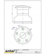 KABESTAN ANTAL W6 ANW6 1 SPEED PLASTIC