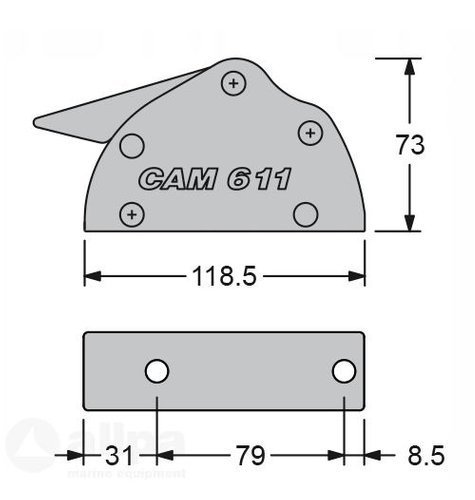 STOPER FAŁOWY ANTAL CAM 611 POTRÓJNY AN.513.130