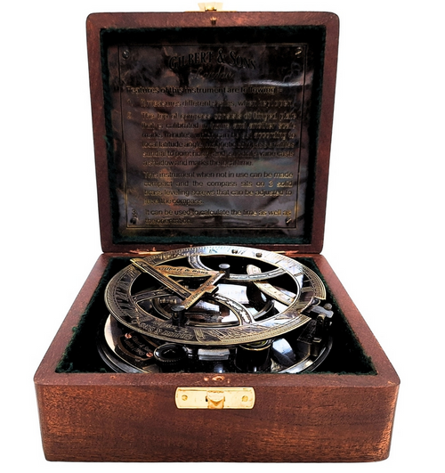 KOMPAS MOSIĘŻNY Z ZEGAREM SŁONECZNYM NC103185