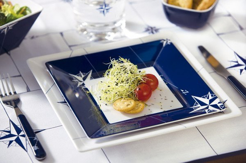 ZESTAW NACZYŃ KWADRATOWYCH Z MELAMINY 6 OS. 25 EL.15146 NORTHWIND