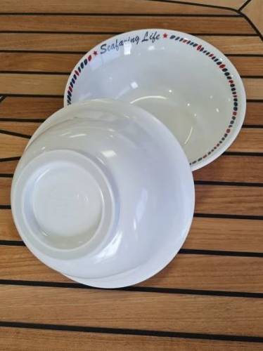 KOMPLET NACZYŃ Z MELAMINY MARINE ANCHOR 8 SZT. 15008