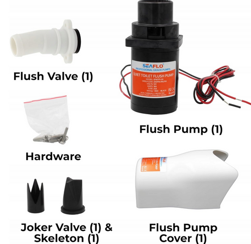 POMPA Z MACERATOREM 12V DO TOALETY ELEKTRYCZNEJ SEAFLO TMC JABSCO SFMTP1-04