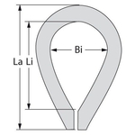 KAUSZA NA LINĘ 2mm HC02 STAL NIERDZEWNA