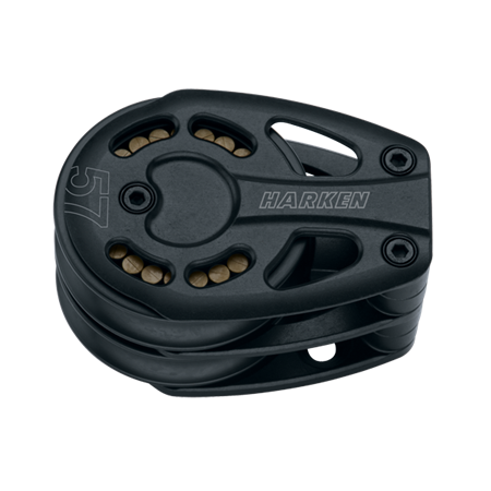 Blok aluminiowy leżący podwójny 57 mm 3222