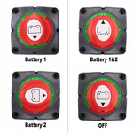 WYŁĄCZNIK AKUMULATORÓW HEBEL PODWÓJNY 12V / 24V HF66-701S