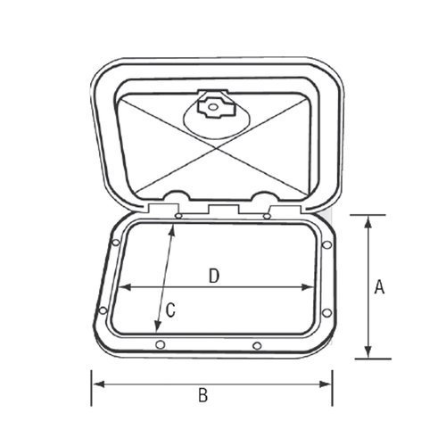 POKRYWA BAKISTY LUKU 278x378 MID LINE 196812
