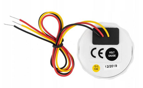 ZEGAR / WSKAŹNIK NAPIĘCIA - WOLTOMIERZ 8-16V / 12V LED