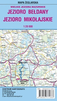 MAPA laminowana - JEZIORO BEŁADANY I MIKOŁAJSKIE