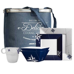 ZESTAW NACZYŃ KWADRATOWYCH Z MELAMINY 6 OS. 25 EL.15146 NORTHWIND