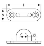 UCHO MASZTU 81x25 STAL A2 2-2061-2-81x25-1