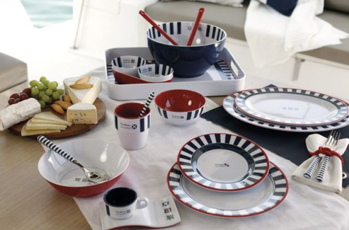 ZESTAW NACZYŃ VENEZIA Z MELAMINY 6 OS. 24 EL. 68144