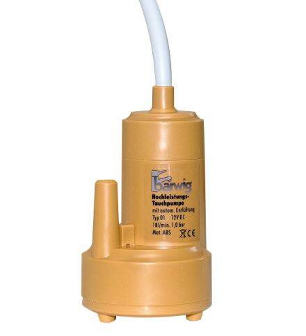 POMPA WODY ZANURZENIOWA 18L/MIN 1,0 BAR 12V CE 