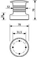 KABESTAN ALUMINIOWY ŁYSIAK K1 PRAWY