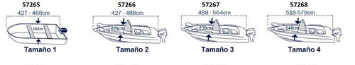 POKROWIEC NA ŁÓDŹ 427-488cm 57265 ROZM. 1