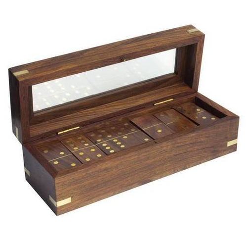 GRA DOMINO W DREWNIANEJ SKRZYNCE 4202