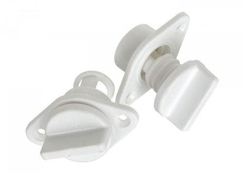 KOREK SPUSTOWY WKRĘCANY Ø 15/23 mm Z GNIAZDEM OWALNYM HA323W BIAŁY