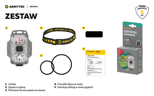  LATARKA WIELOFUNKCYJNA ARMYTEK CRYSTAL BLUE F07001B
