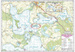 MAPA laminowana - JEZIORO MAMRY I OKOLICZNE