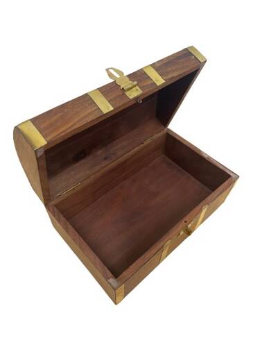 SKRZYNKA DREWNIANA 18 cm NA SKARBY 7214