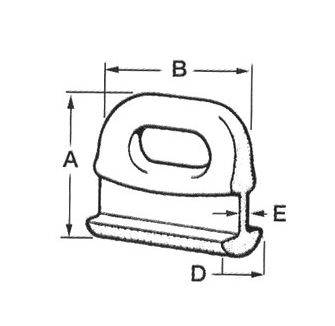 PEŁZACZ DO ŻAGLA14MM KOMPLET 4 SZTUK C15014