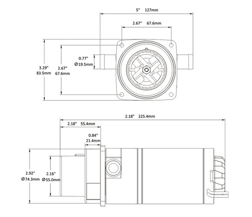 POMPKA Z MACERATOREM ELEKTRYCZNA DO SPŁUKIWANIA WC SFMTP1-01
