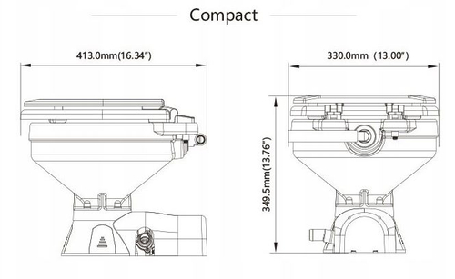 TOALETA CERAMICZNA SEAFLO QUIET FLUSH L 12V SFMTE1-04