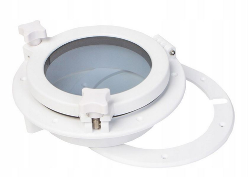 BULAJ HERMETYCZNY OKNO BIAŁE OKRĄGŁE 215mm SEAFLO SFPP1-01