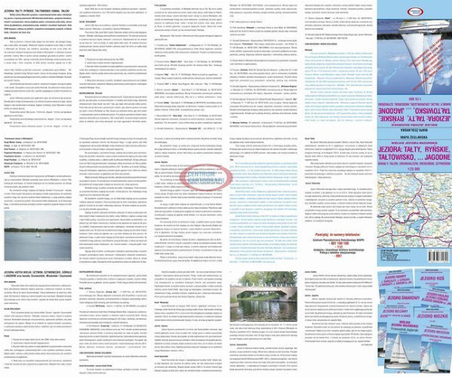 MAPA laminowana -JEZIORO TAŁTY, RYŃSKIE, OKOLICZNE