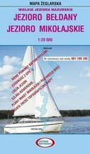 MAPA laminowana - JEZIORO BEŁADANY I MIKOŁAJSKIE