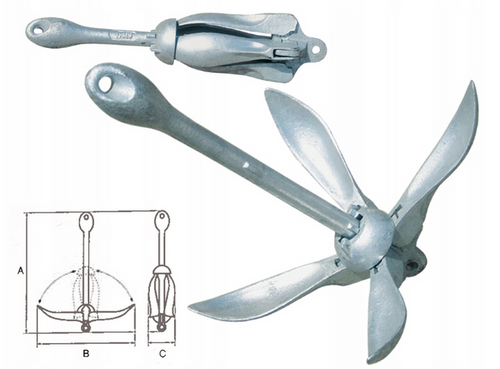 KOTWICA SKŁADANA 2,5 KG  0111002