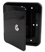 WLEW WODY Z KLAPKĄ 151x166mm ZAMYKANY NA KLUCZ CZARNY SFWH2-151-166-01