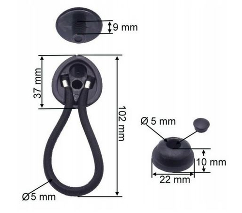 BUNGEE LOOP SYSTEM DO ZAPINANIA POKROWCÓW NR1