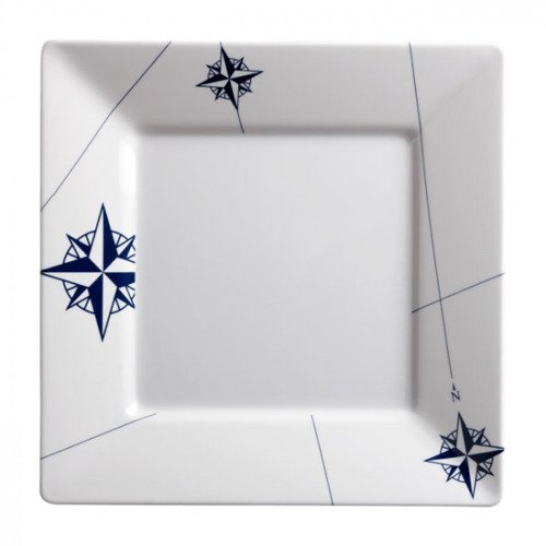 ZESTAW 6 TALERZY KWADRAT 25 cm MELAMINA 15021 NORTHWIND