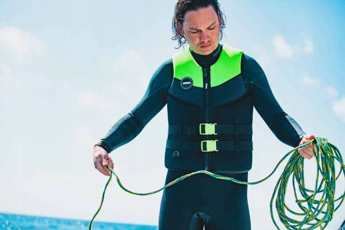 KAMIZELKA  MĘSKA JOBE NEOPRENE L.V. 244922001 LIME