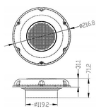 WENTYLATOR NA BATERIE SŁONECZNE 216,8 MM SFSPV-02