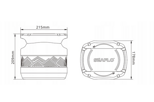 BECZKA HERMETYCZNA 5 L SEAFLO WT01-05