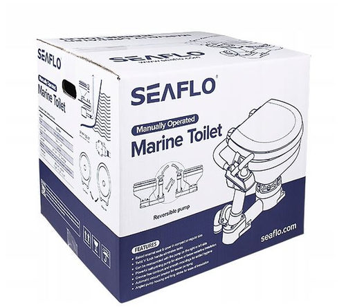 TOALETA JACHTOWA STACJONARNA RĘCZNA SEAFLO SFMTM-01 
