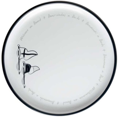 ZESTAW 6 TALERZY 25 cm MELAMINA+NON-SLIP 27001 WELCOME ON BOARD