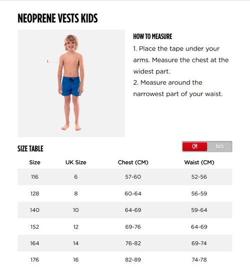 KAMIZELKA ASEKURACYJNA DZIECIĘCA JOBE NEOPRENE VEST YOUTH BLUE 244925004