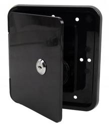 WLEW WODY Z KLAPKĄ 151x166mm ZAMYKANY NA KLUCZ CZARNY SFWH2-151-166-01