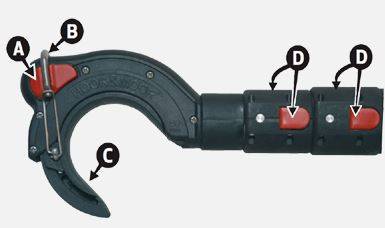 BOSAK TELESKOPOWY HOOK AND MOOR VARIO 1,8 M 7080217