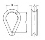 KAUSZA NA LINĘ 8 mm BIAŁA 3723310