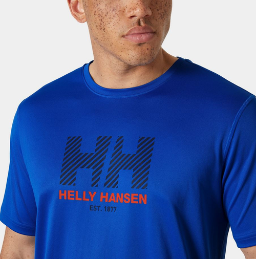 KOSZULKA MĘSKA HELLY HANSEN  HH TECH GRAPHIC T-SHIRT 2.0 UPF 50+ 49574 543