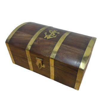 SKRZYNKA DREWNIANA 18 cm NA SKARBY 7214